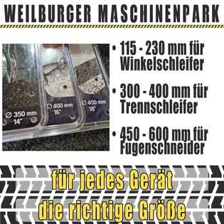 Husqvarna Trennscheiben in verschiedenen Größen