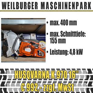 Husqvarna Trennschleifer K 970 400 mm