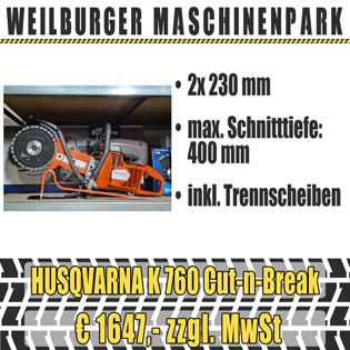 Husqvarna Trennschleifer K 760 Cut-n-Break