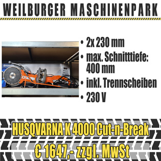 Husqvarna Trennschleifer K 4000 Cut-n-Break