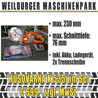Husqvarna Trennschleifer K 535i