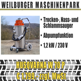 Husqvarna Nass- und Trockensauger W 70 P
