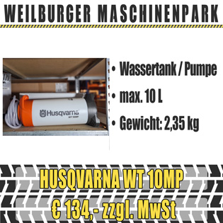 Husqvarna Druckwassertank WT 10 MP
